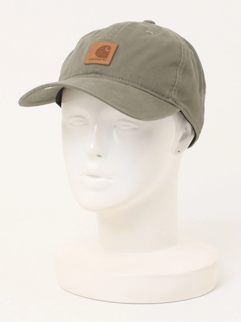 Carhartt Men’s Canvas Cap Logo Patch OS Olive Green